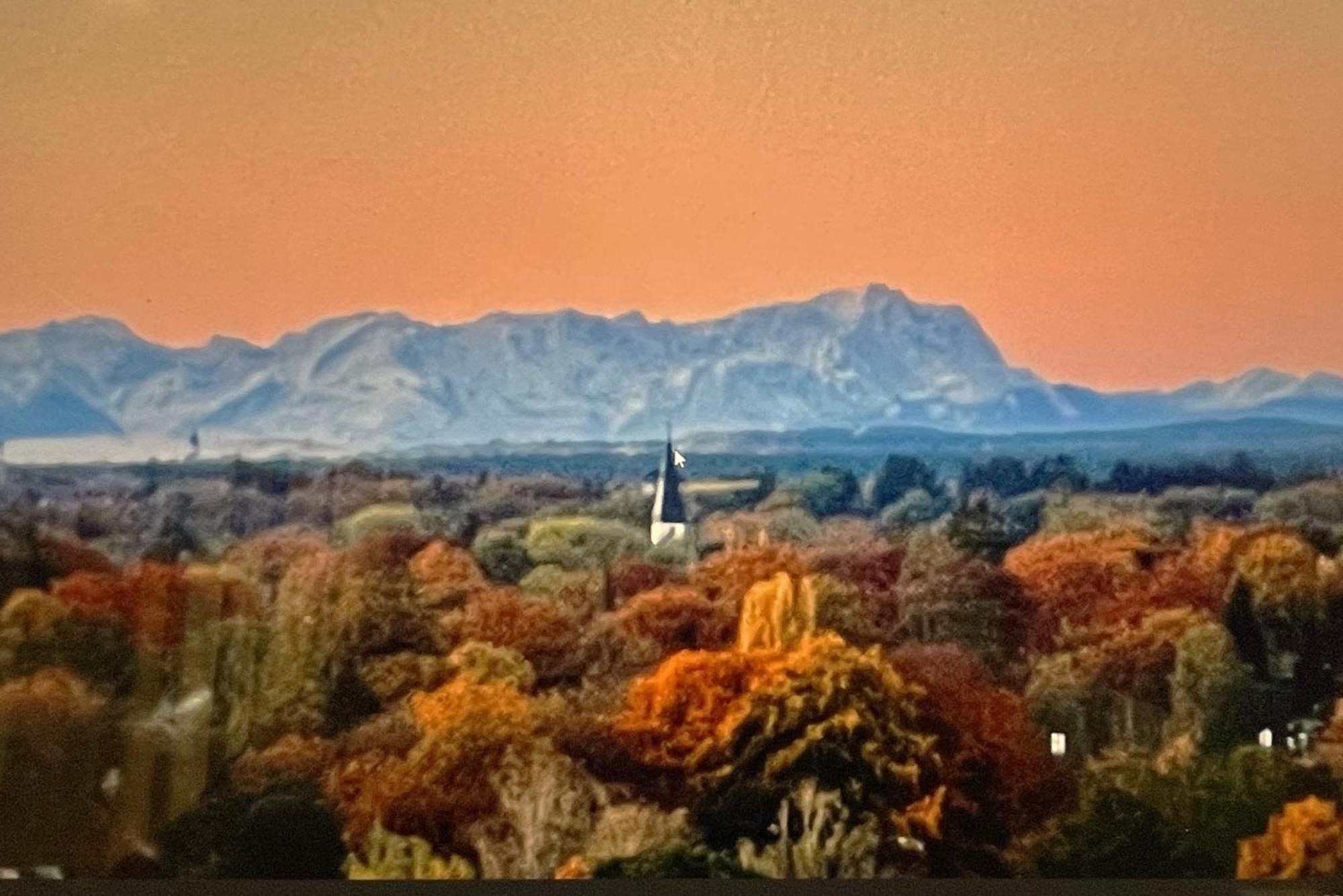Alpen-Panorama Suite - Einzigartige Privatsuite Hoch Ueber Muenchen, 12Tes Og, Alpenblick, Loggia, Whirlpool, 15 Minuten Zum Zentrum, Ruhe Und Erholung In Der Stadt Muenchen Fuer Privat Und Geschaeftlich Reisende Eksteriør billede